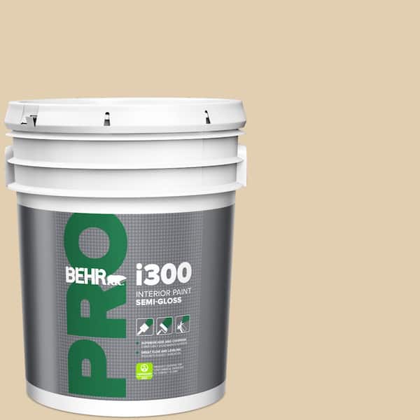 BEHR PRO 5 gal. #HDC-AC-09 Concord Buff Semi-Gloss Interior Paint