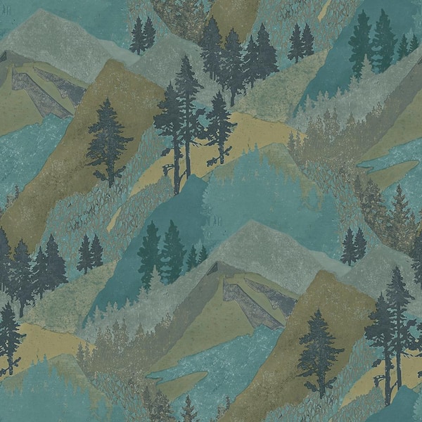 Chesapeake Range Green Mountains Paper Strippable Roll (Covers 56.4 sq. ft.)