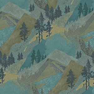Range Green Mountains Green Wallpaper Sample