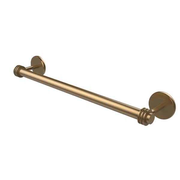 Allied Brass Satellite Orbit Two Collection 36 in. Towel Bar with Dotted Detail in Brushed Bronze