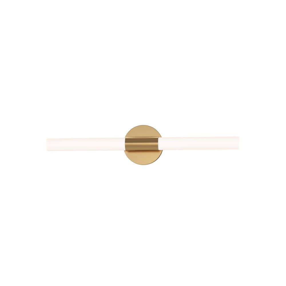 Tubi 24 in. 1 Light Natural Aged Brass LED Vanity Light price history on PriceWatchPro