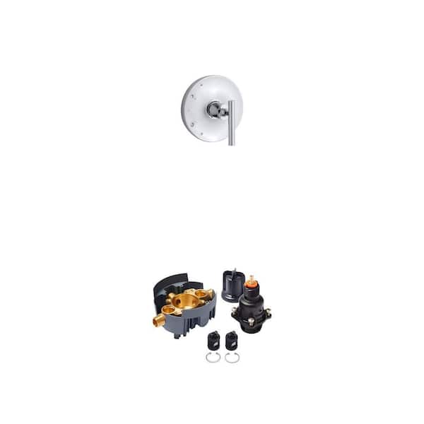 Purist Rite-Temp Tub/Shower Trim Kit with Lever Handle and Valve Body Combo