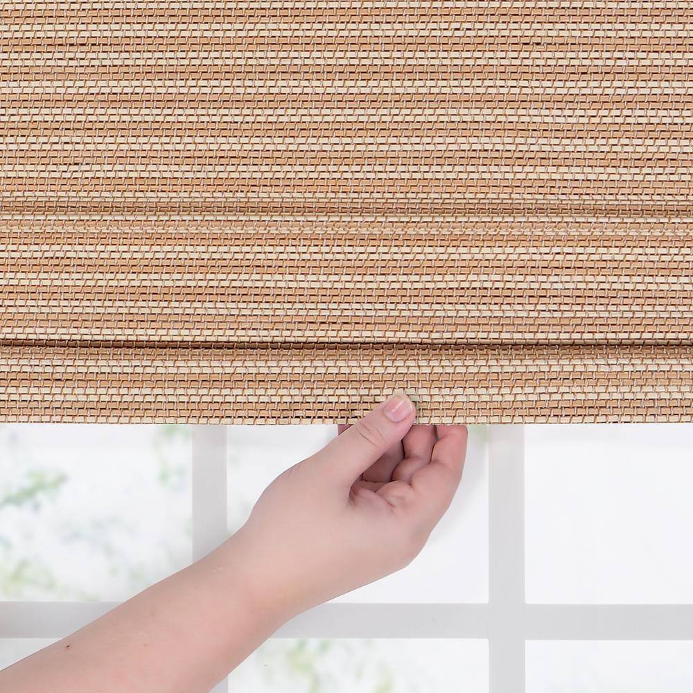 Natural Bamboo Cordless Roman Shade 23" x 72"