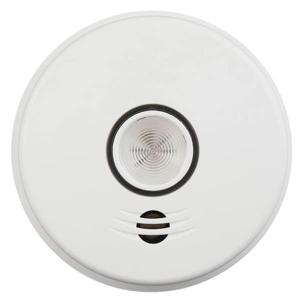 Kidde 10 Year Worry-Free Hardwired Smoke Detector with Intelligent Wire-Free Voice Interconnect and Safety Light
