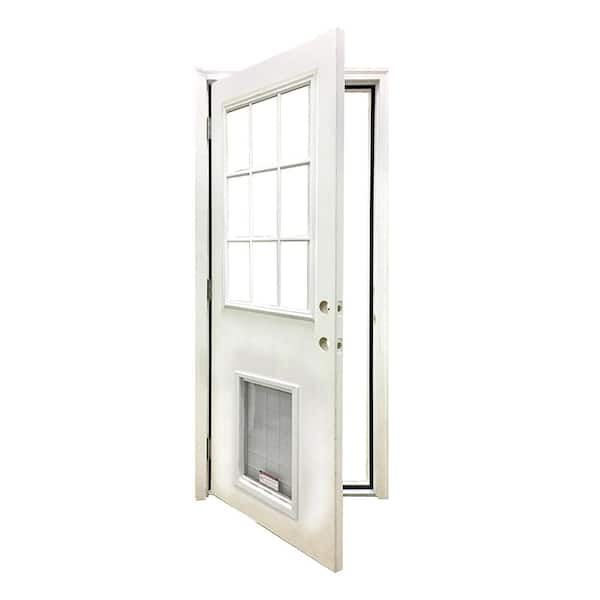 Steves & Sons 72 in. x 80 in. Reliant Series White Primed