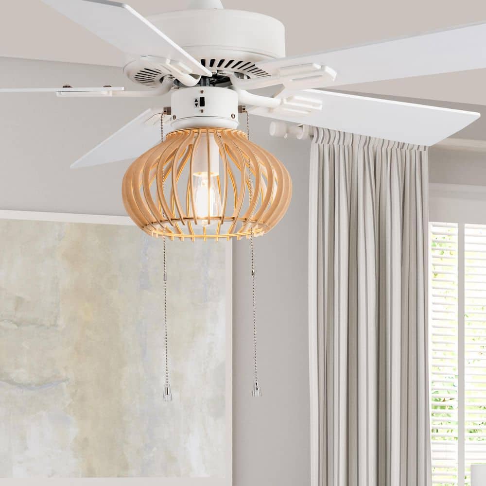 Bettina 42 in. Indoor LED White Ceiling Fan with Light Kit price history on PriceWatchPro