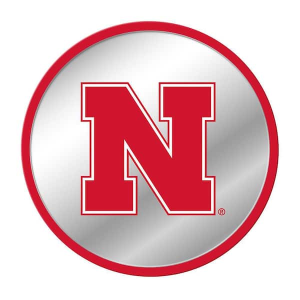 The Fan-Brand 17 in. x 17 in. Nebraska Cornhuskers Modern Disc Mirrored Decorative Sign