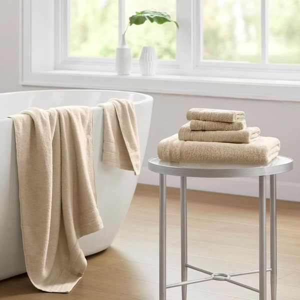 510 Design 400GSM Essential Bundle 6-Piece Beige Cotton Bath Towel Set