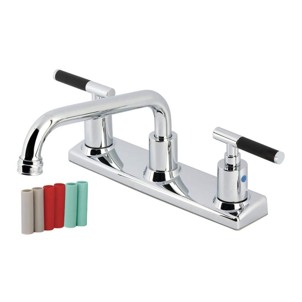 Kaiser 2-Handle Deck Mount Centerset Kitchen Faucet in Polished Chrome price history on PriceWatchPro