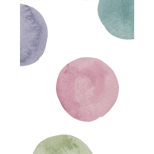 Watercolor Dusky Pastel Dots Vinyl Wall Stickers