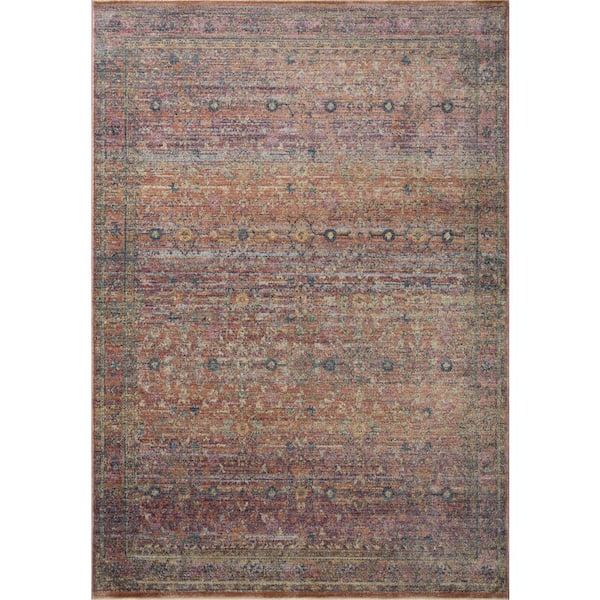 Jean Stoffer Bradbury Sunset / Multi 10 ft. x 14 ft. Contemporary Area Rug