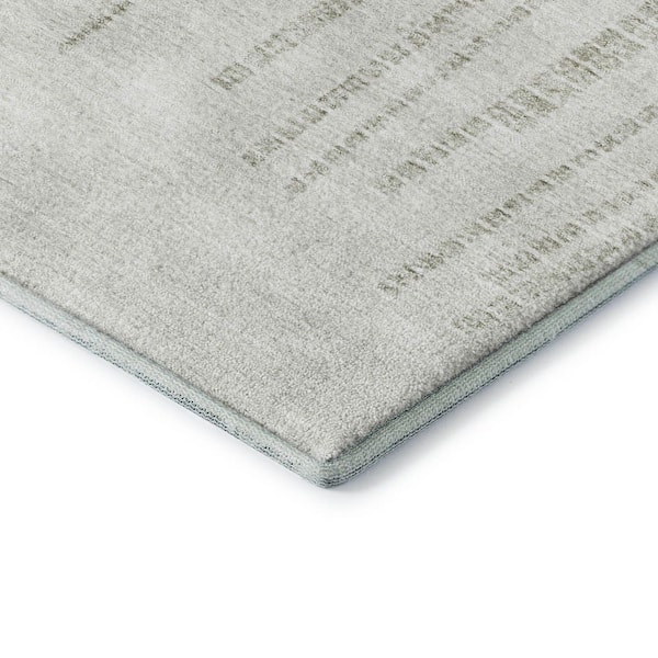 Mayfield Premium Machine Washable Abstract AMF2135 Putty 10 ft. x 14 ft. Area Rug