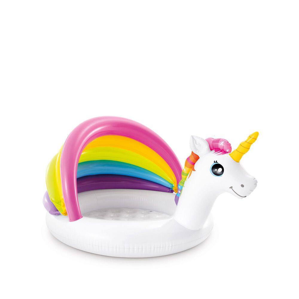 Intex 50 in. Unicorn Design Outdoor Baby Swimming Pool in 