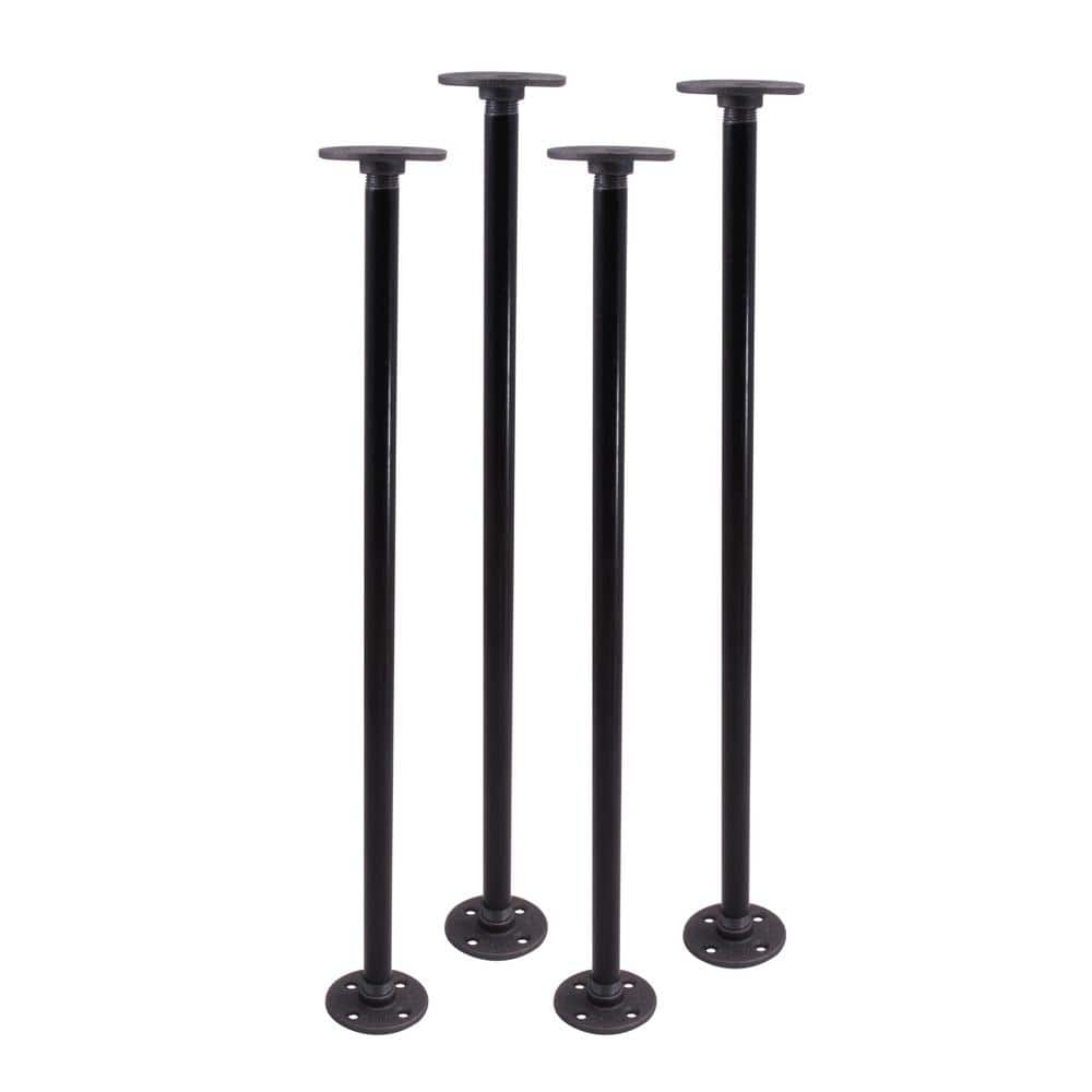 Metal Table Legs Post Style Set of Four 