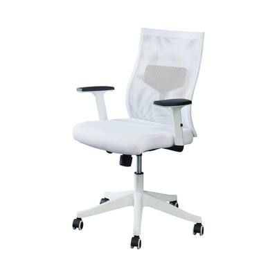 Ronde White Mesh Office Chair
