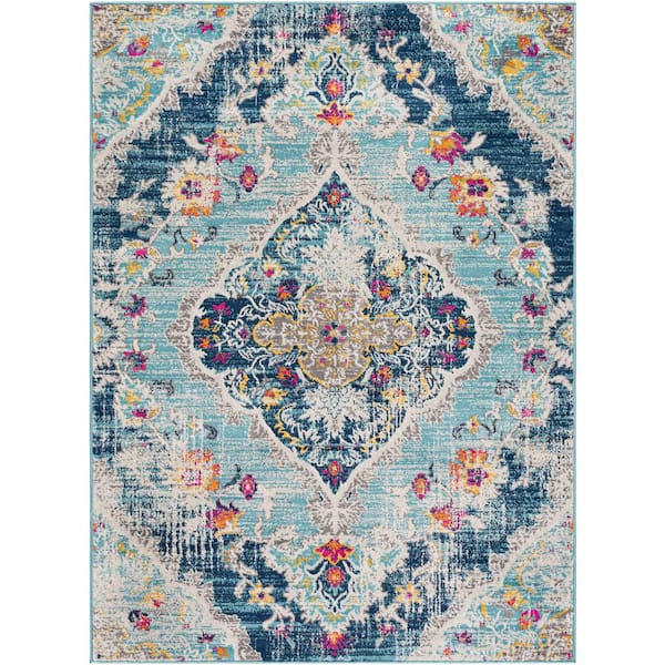 Marisol Teal 12 ft. x 15 ft. Indoor Area Rug