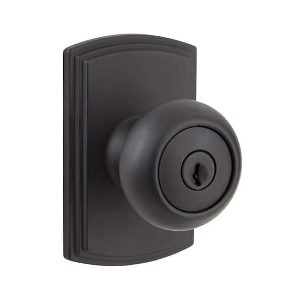 Italian Collection Santo Black Keyed Entry Door Knob Italian Collection Santo Black Keyed Entry Door Knob