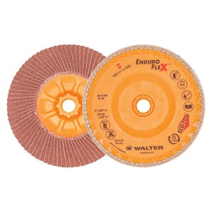 ENDURO-FLEX 5 in. x 5/8-11 in. Arbor GR80 The Longest Life Flap Disc (10-Pack)