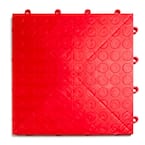 12 in. x 12 in. Coin Red Modular Tile Garage Flooring (24-Pack)