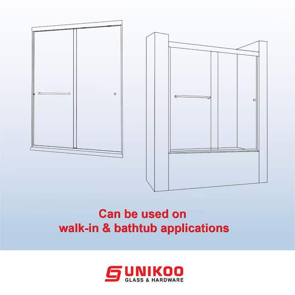 UNIKOO UKD06 56 to 60 in. W x 72 in. H Double Sliding Semi