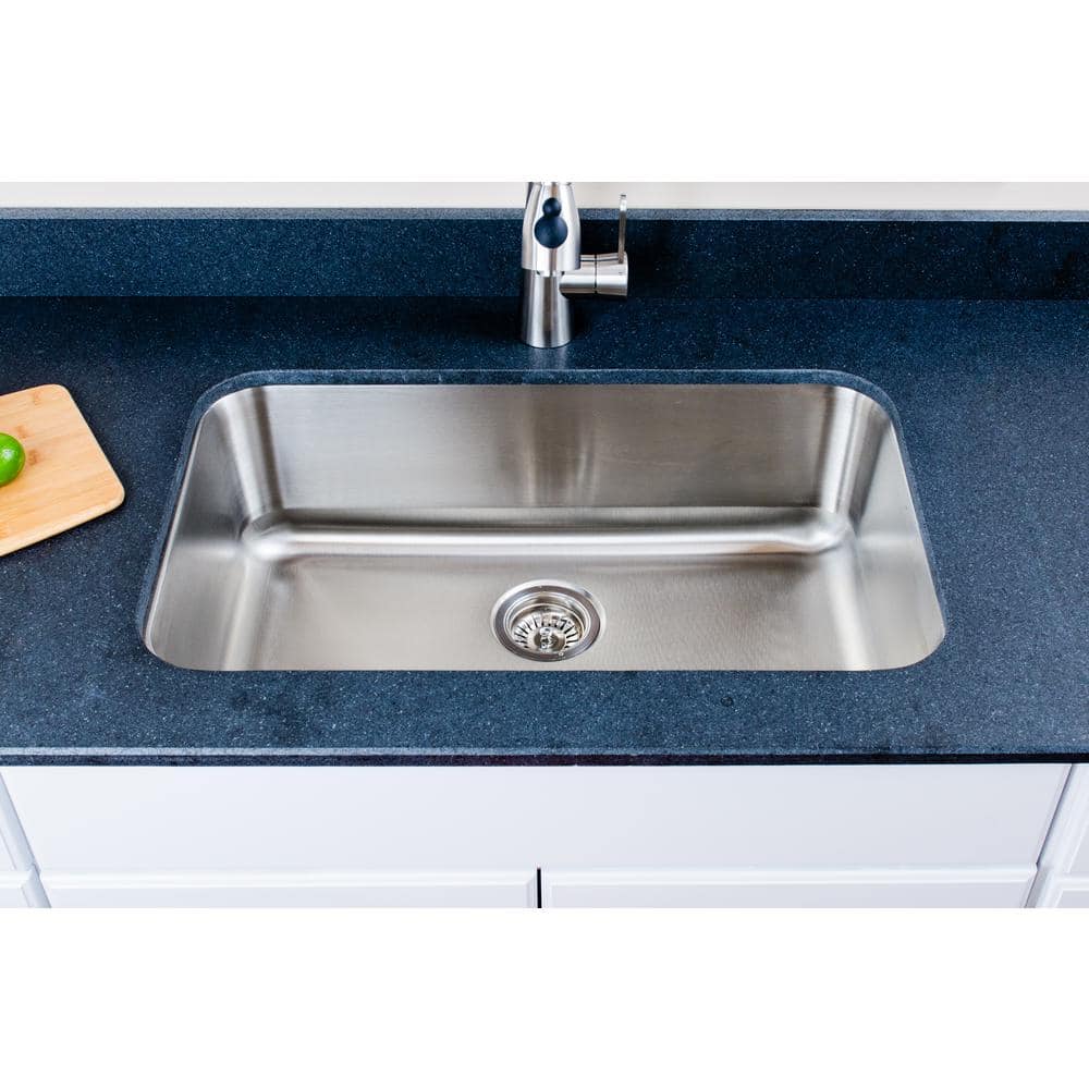Craftsmen Series 30'' Stainless Steel Single Bowl Drop-in Sink