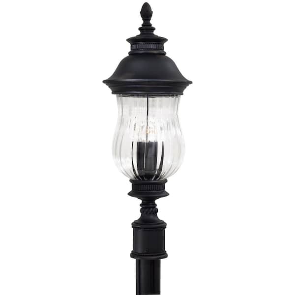 the great outdoors by Minka Lavery Newport 3-Light Outdoor Heritage Post Mount