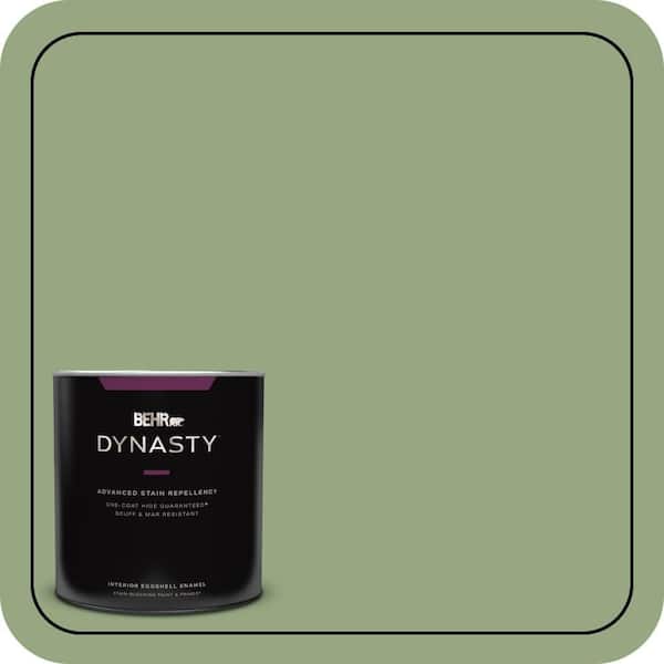 BEHR DYNASTY 1 qt. #M380-5 Hillside Grove One-Coat Hide Eggshell Enamel Interior Stain-Blocking Paint and Primer