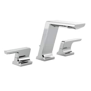 Pivotal 8 in. Widespread Double Handle Bathroom Faucet in Lumicoat Chrome