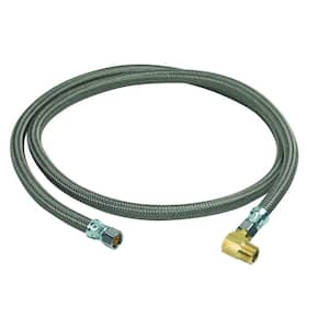 3/8 in. Compression x 3/8 in. Compression x 60 in. Braided Polymer Dishwasher Supply Line with 3/8 in. MIP Elbow