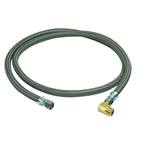 3/8 in. Compression x 3/8 in. Compression x 60 in. Braided Polymer Dishwasher Connector with 3/8 in. Compression Elbow