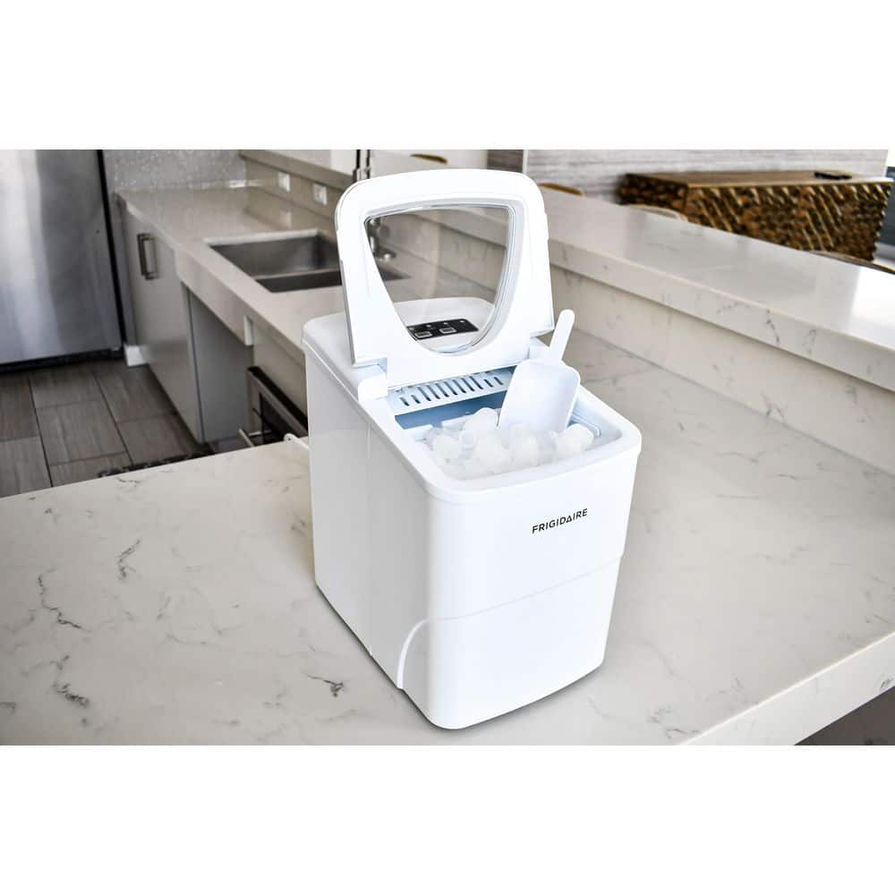 Frigidaire Black Stainless Steel Portable Countertop Ice Maker