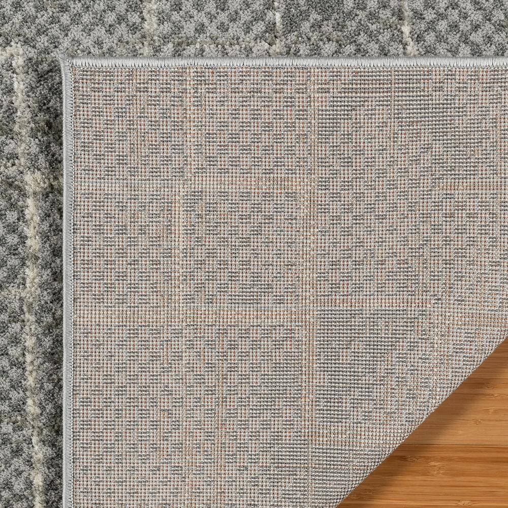 Trevi Zalo 8' x 10' Gray Abstract Shag Area Rug