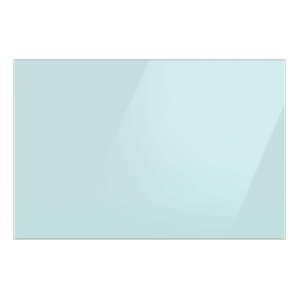 Bespoke Bottom Panel in Morning Blue Glass for 3-Door French Door Refrigera