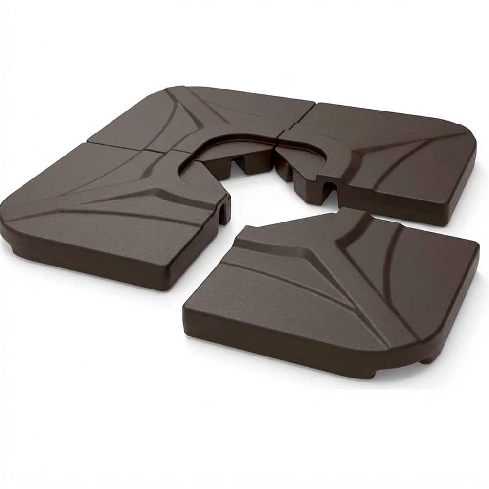 230 lbs. HDPE Plastic Patio Umbrella Base Cantilever Umbrella Base Water/Sand Filled in Dark Brown price history on PriceWatchPro
