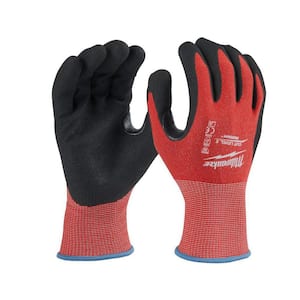 XX-Large Red Nitrile Level 2 Cut Resistant Dipped Work Gloves