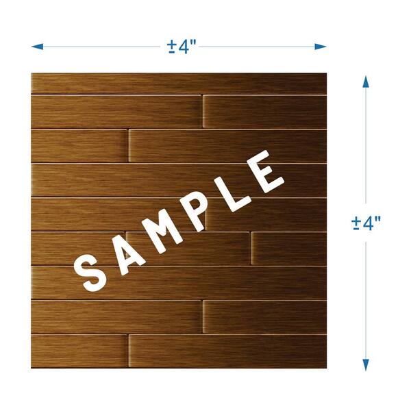 Inoxia SpeedTiles Wally 11.88 in. x 12 in. Self-Adhesive Decorative Wall Tile in Dark Copper