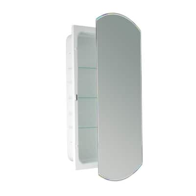 ZACA Medicine Cabinet with Polished Edge Mirror and Adjustable Shelves —  Live Oak Hardware