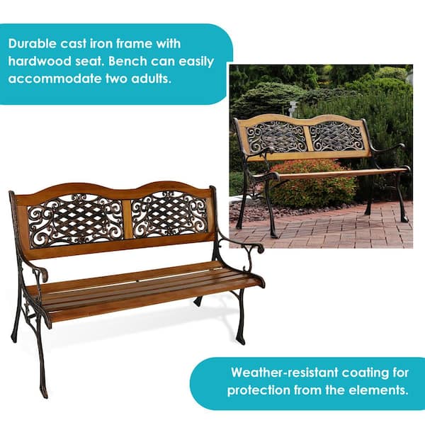 Balcony Outdoor Bench Bench Small IRON ROT Hay IMPERFECT ITEMS