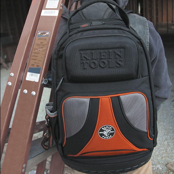 Klein Tools Tradesman Pro Tool Bag Backpack, 39 Pockets, Black, 14