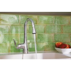 Arbor Single-Handle Pull-Down Sprayer Bar Faucet with Reflex and Power Clean in Chrome