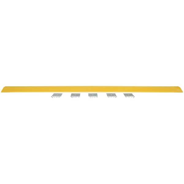 Vestil 108 in. x 10 in. x 2 in. Recycled Yellow Plastic Speed Bump with Glue Down Kit