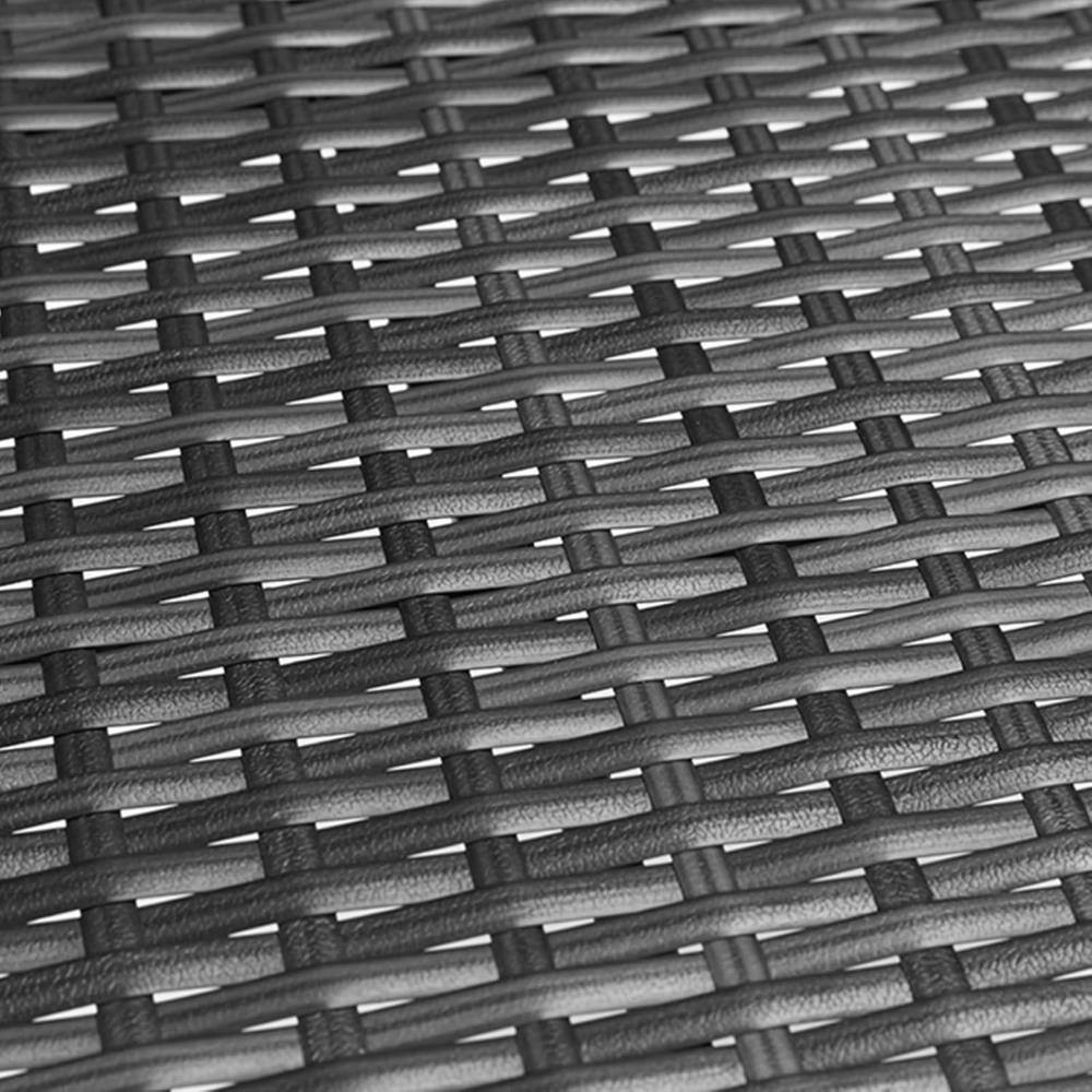 Close-up of black handwoven wicker texture