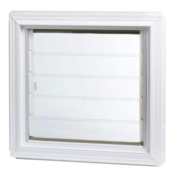 TAFCO WINDOWS 24 in. x 22.5 in. Jalousie Awning Vinyl Window in White