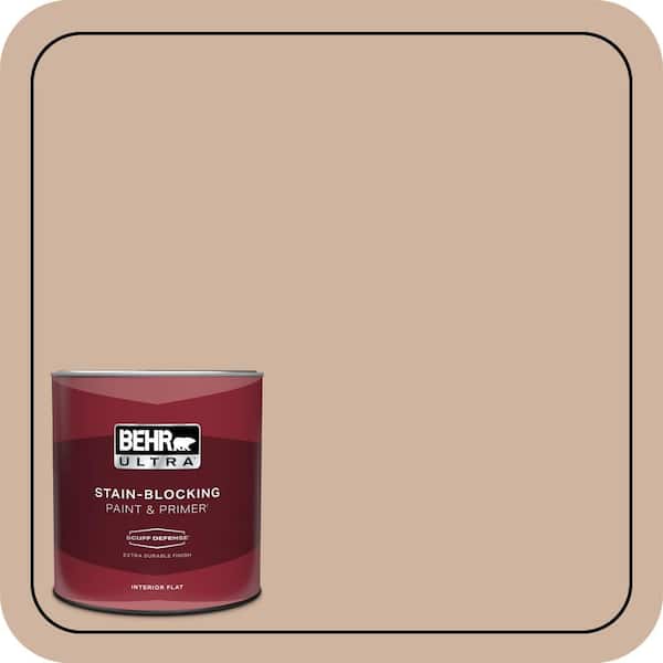 BEHR ULTRA 1 qt. #BNC-01 Bauhaus Buff Extra Durable Flat Interior Paint & Primer