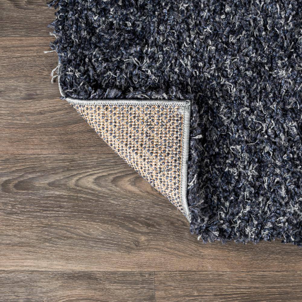 Mercer Shag Plush Denim Blue 3' x 5' Rectangular Area Rug