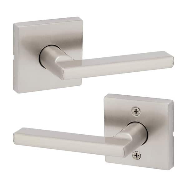 Halifax Square Satin Nickel Hall/Closet Door Handle