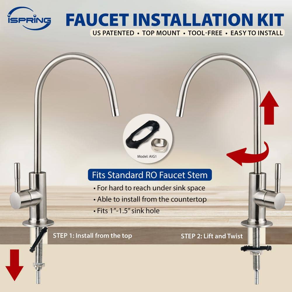 PureDrop 6-Stage Alkaline Remineralization Under-Sink Water Filter System