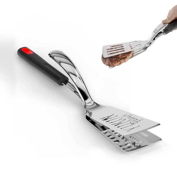 Grillight 2-Piece Stainless Steel LED Spatula & Tong Set