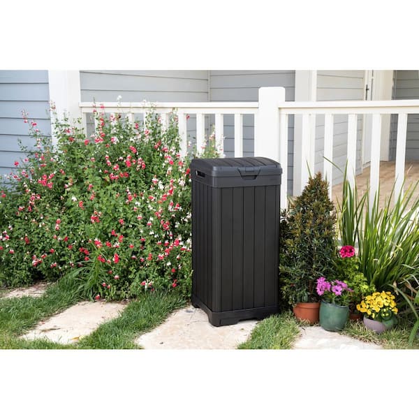 Keter Baltimore Outdoor Waste Bin 240770 - The Home Depot