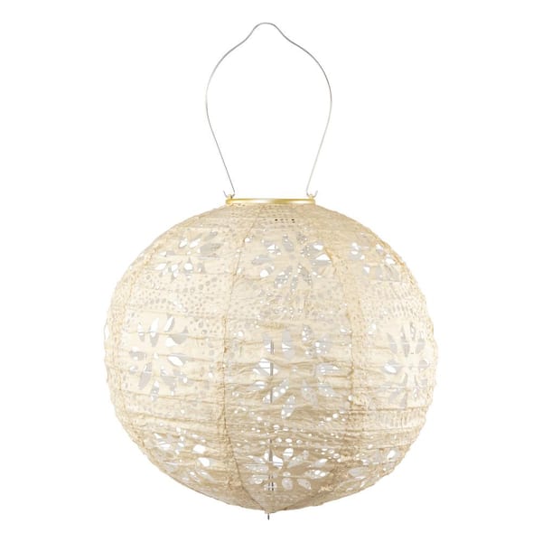 SOJI Stella Globe Boho Outdoor Chandelier - Pearl